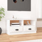 vidaXL TV Cabinet White 93x35.5x45 cm Engineered Wood S0671159907