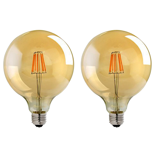 2 Pack E27 LED Edison Dimmable Vintage Amber Glass Warm white 2700K Light Bulbs S0671114239