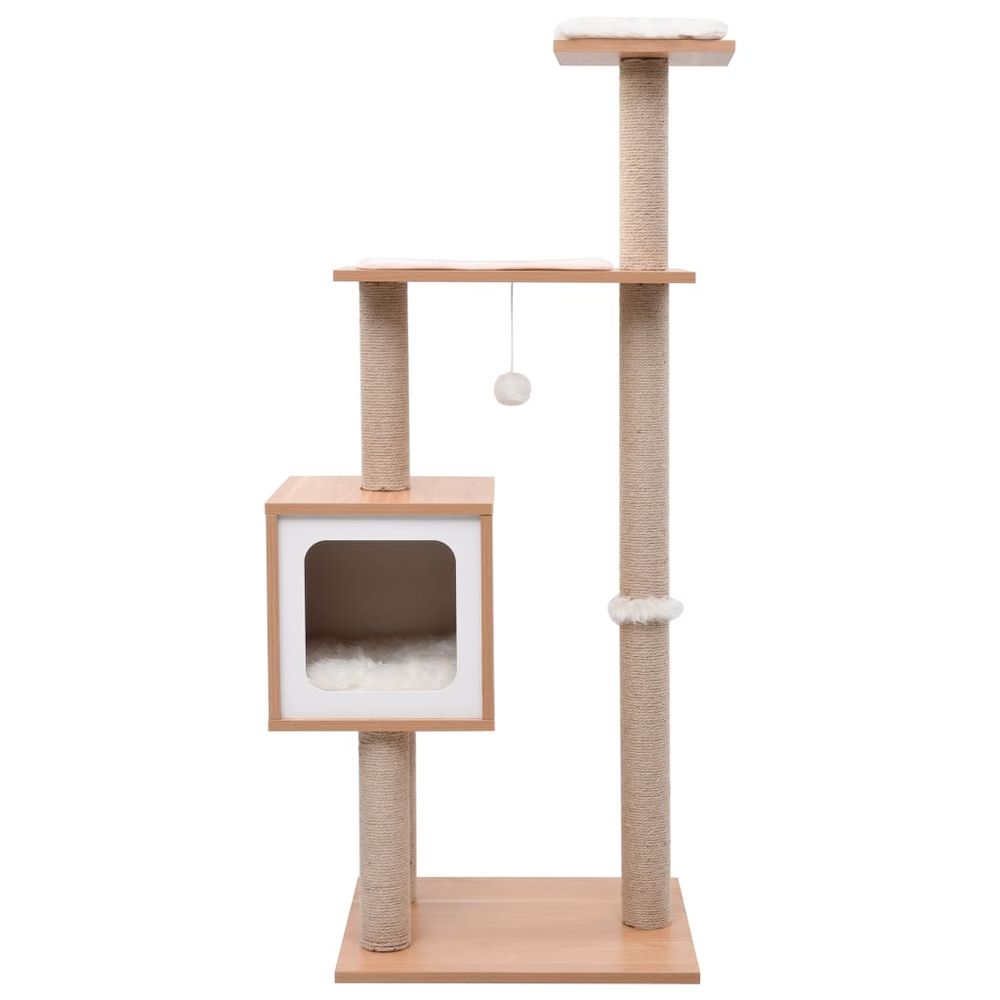 vidaXL Cat Tree with Sisal Scratching Mat 123 cm S069789601