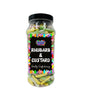 Rhubarb & Custard Flavour Tubes Retro Sweets Gift Jar