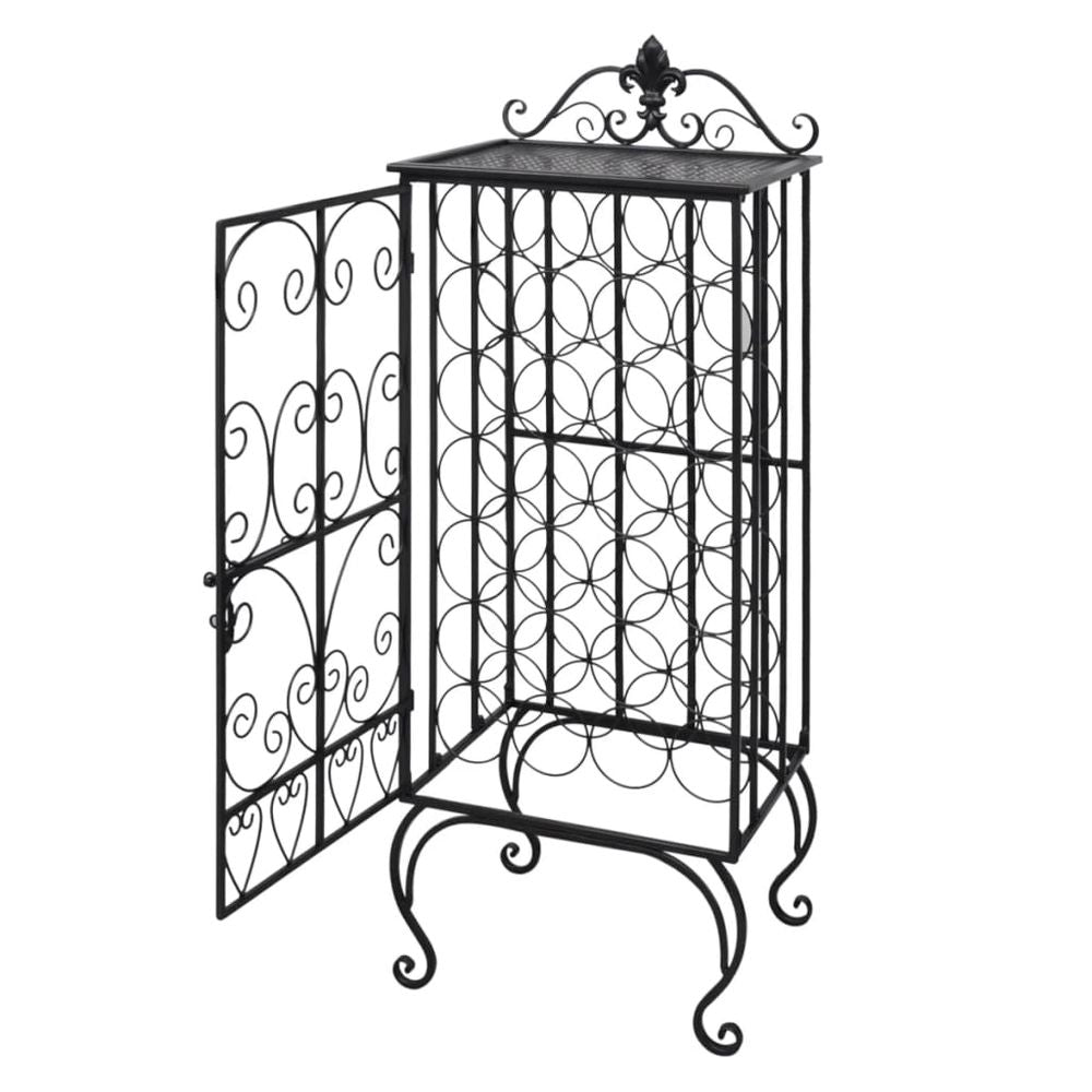 Wine Rack for 28 Bottles Metal S069790495