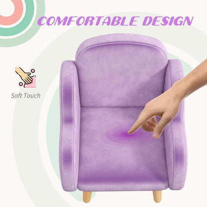 Cloud-Shaped Toddler Armchair, Kids Mini Chair for Playroom, Bedroom - Purple S0671347142