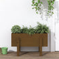 vidaXL Garden Planter Honey Brown 62x30x38 cm Solid Wood Pine S0671357880