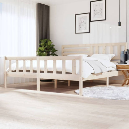 vidaXL Bed Frame Honey Brown Solid Wood 90x200 cm V0671021032