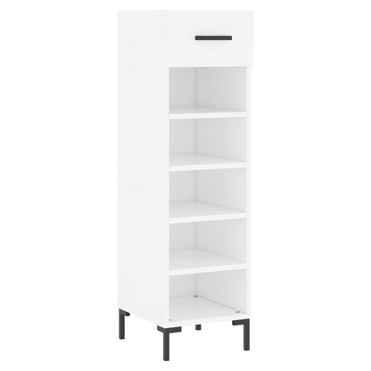 vidaXL Shoe Cabinet White 30x35x105 cm Engineered Wood S0671257441