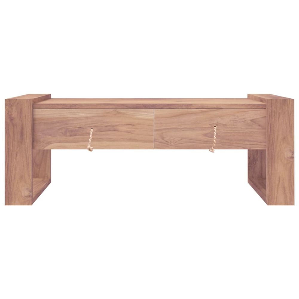 vidaXL Coffee Table 110x60x40 cm Solid Teak Wood S0671168818