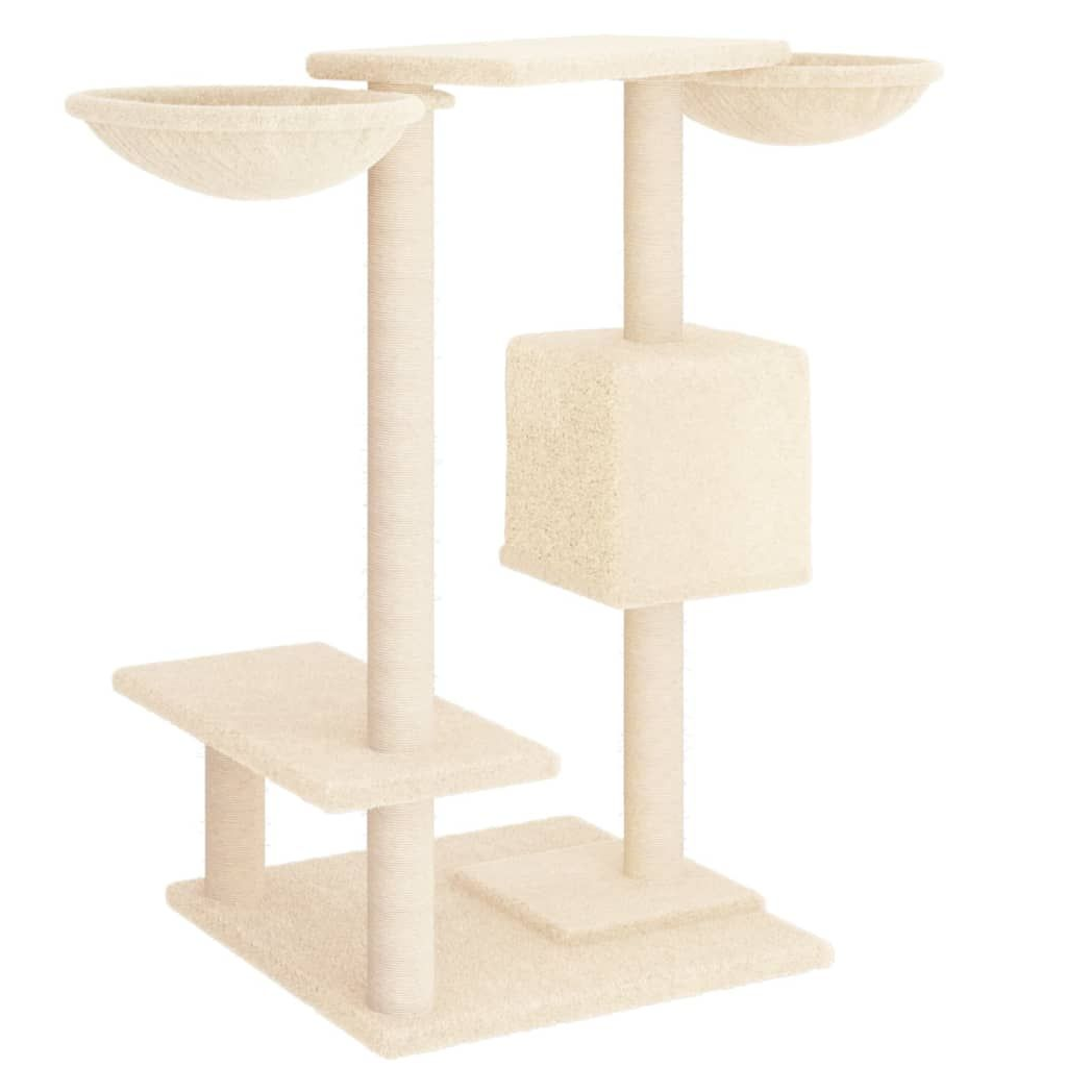 vidaXL Cat Tree with Scratching Posts Cream 82 cm S0671262052