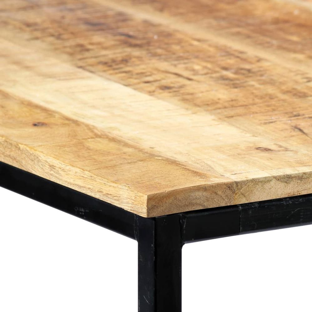 Dining Table 180x90x75 cm Solid Rough Mango Wood V0671209807