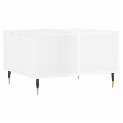 vidaXL Coffee Table High Gloss White 60x50x36.5 cm Engineered Wood S0671358905