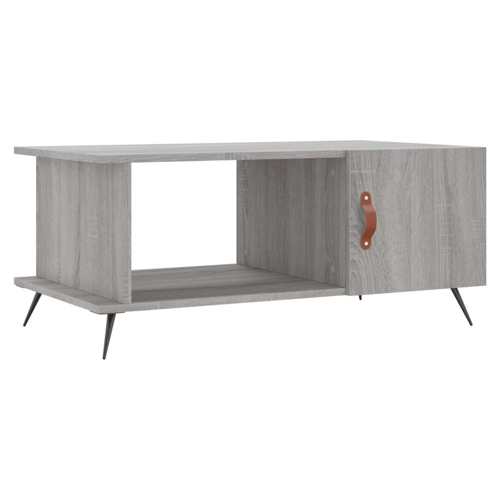 vidaXL Coffee Table Grey Sonoma 90x50x40 cm Engineered Wood S0671256860