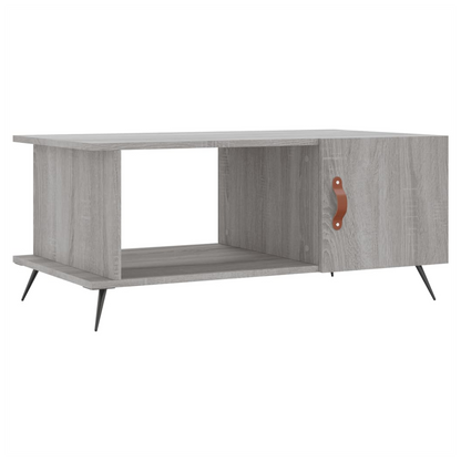 vidaXL Coffee Table Grey Sonoma 90x50x40 cm Engineered Wood S0671256860