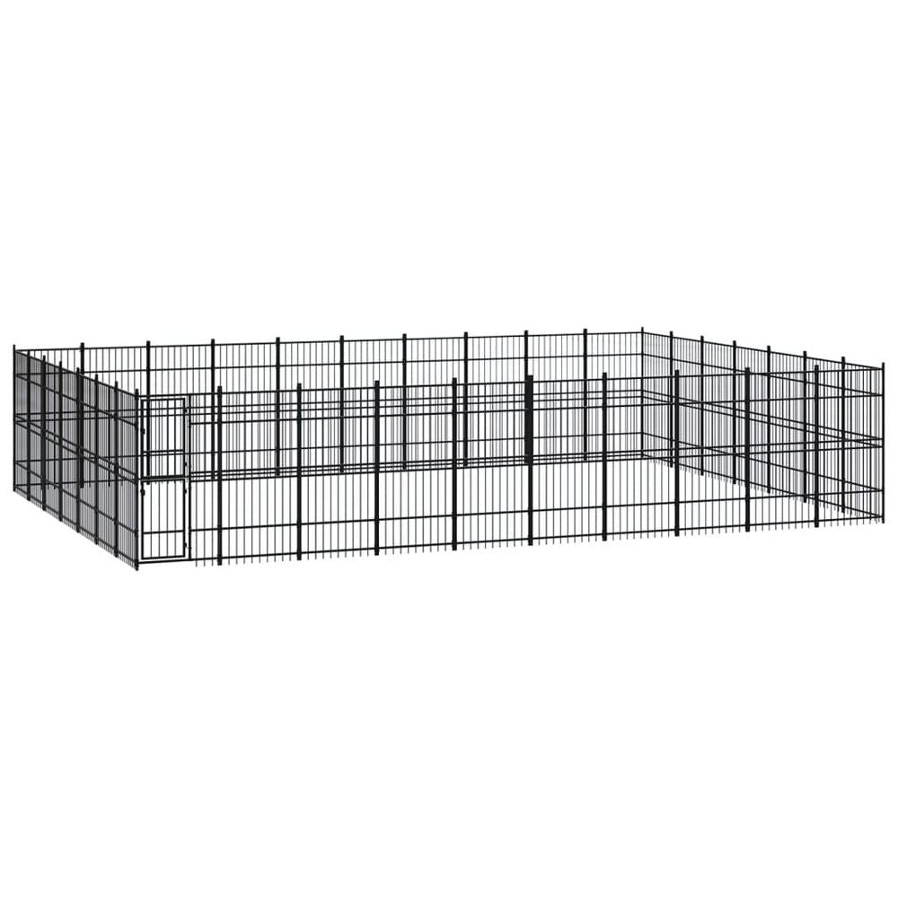 Outdoor Dog Kennel Steel 8.29 m� V067940961