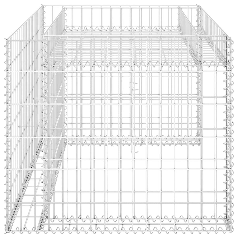 Lawn Mower Garage with Raised Bed 110x80x60 cm Steel Wire S069786903