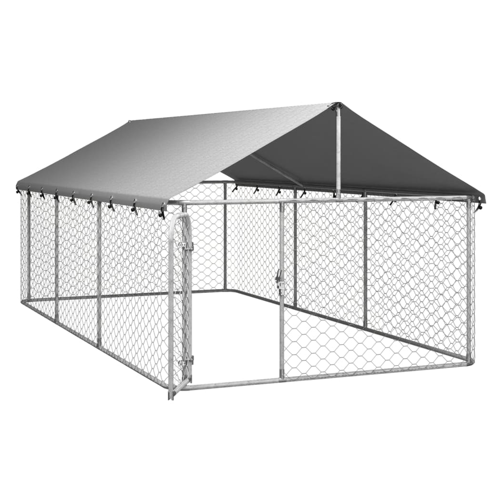 Outdoor Dog Kennel with Roof 100x100x150 cm to 600 x 300 x 150 cm V067939991