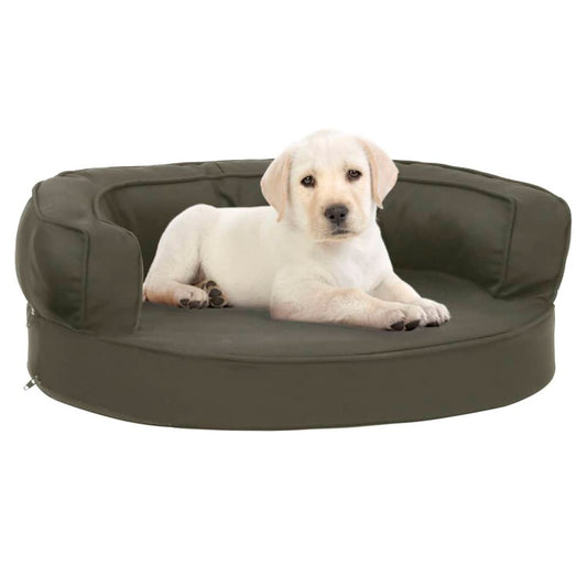 Ergonomic Dog Bed Mattress Linen Look S069864815