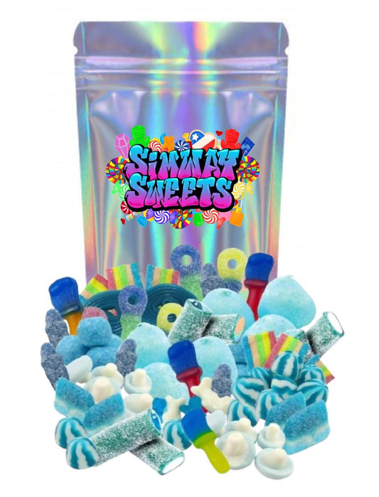 1kg Blue Pick n Mix Sweets Assortment Baby Shower Candy