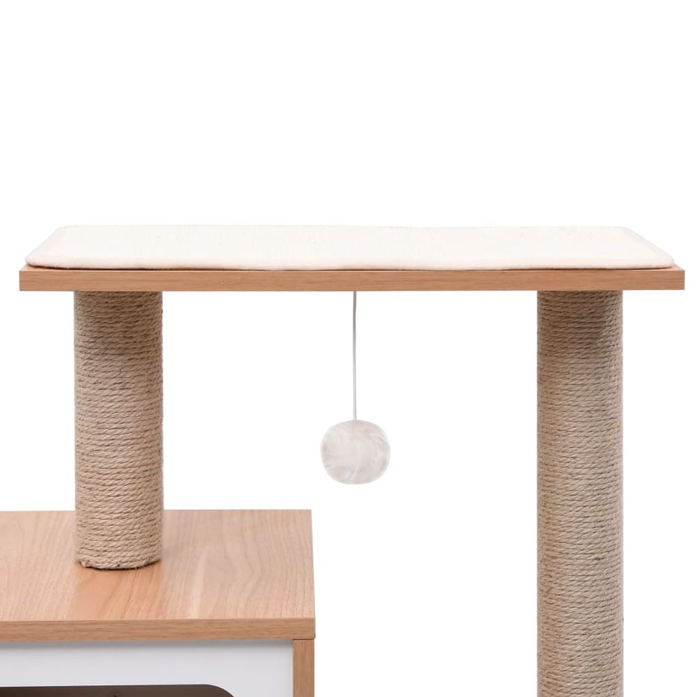 vidaXL Cat Tree with Sisal Scratching Mat 82 cm S069789603