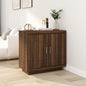 Sideboard Smoked Oak 80x40x75 cm Engineered Wood S0671026456