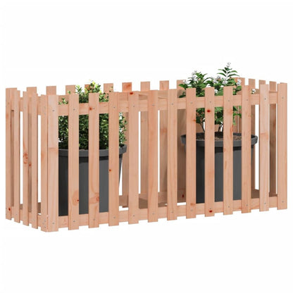 Garden Raised Bed with Fence Design 150x50x70 cm Solid Wood Douglas S0671368395