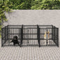 Outdoor Dog Kennel Steel 103 x 198 x 128 cm to 976 x 198 x 128 cm V0671100129