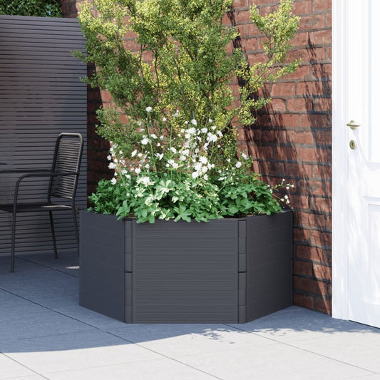 vidaXL Garden Planter Anthracite PP S0671262440