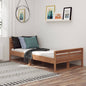 vidaXL Bed Frame Solid Teak Wood 100x200 cm S069859983