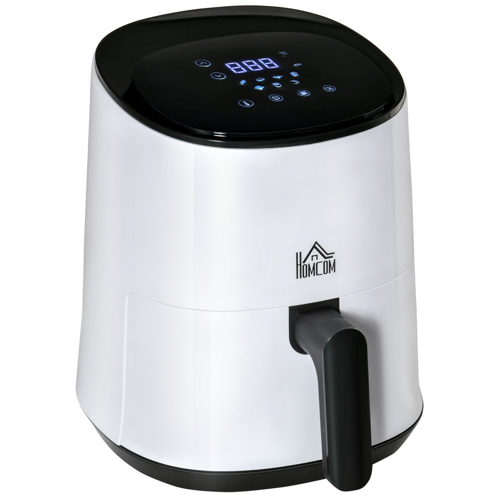 Digital Air Fryer, 1300W 2.5L Rapid Air Circulation, Timer and Nonstick White S0671071705