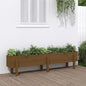 vidaXL Garden Raised Bed Honey Brown 160x30x38 cm Solid Wood Pine S0671357811