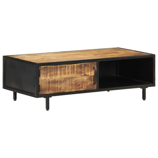 vidaXL Coffee Table 105x50x35 cm Rough Mango Wood S0671169483