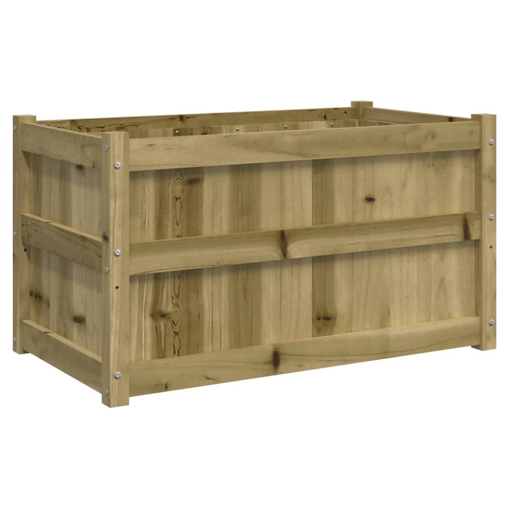 vidaXL Garden Planter 90x50x50 cm Impregnated Wood Pine S0671383047