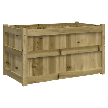 vidaXL Garden Planter 90x50x50 cm Impregnated Wood Pine S0671383047