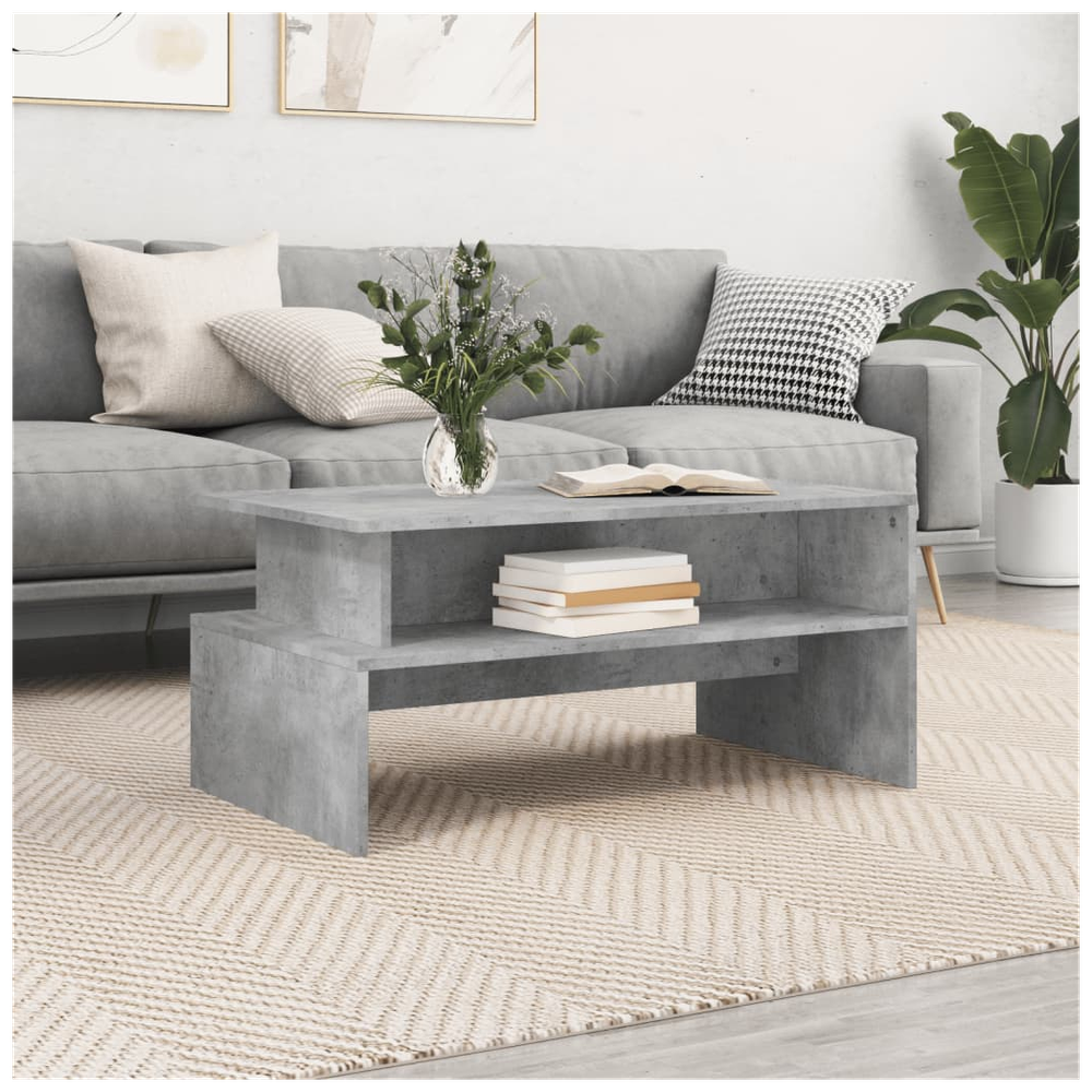 vidaXL Coffee Table Concrete Grey 90x55x42.5 cm Engineered Wood S0671256769