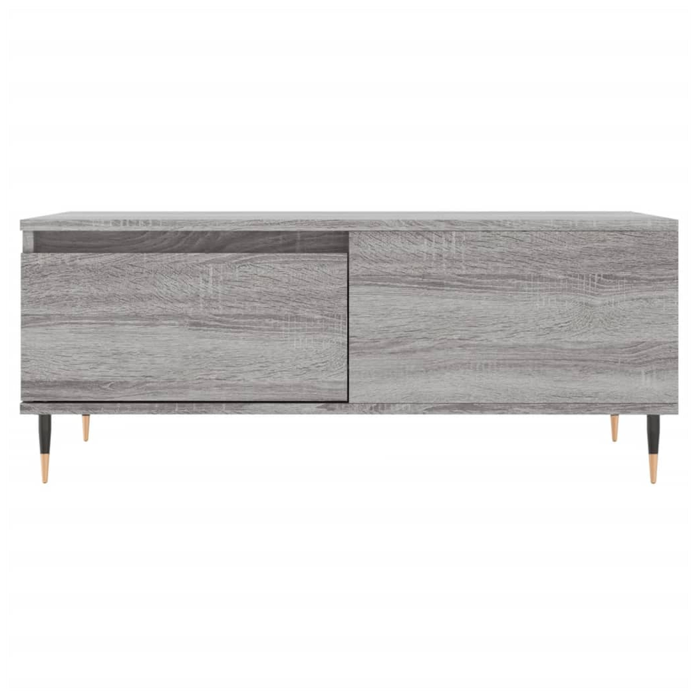 vidaXL Coffee Table Grey Sonoma 90x50x36.5 cm Engineered Wood S0671256875