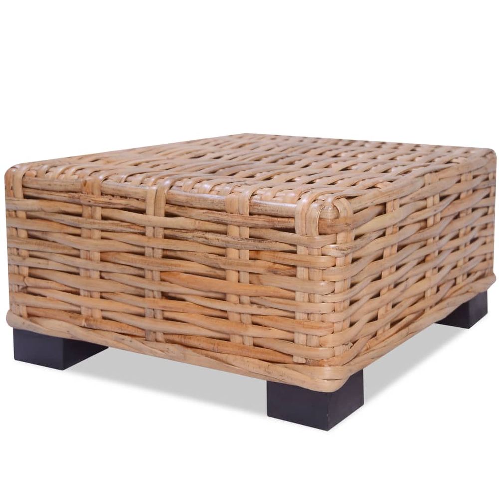 Coffee Table Natural Rattan 45x45x30 cm S069791213