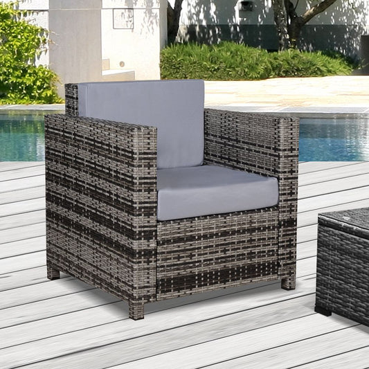 Rattan Outdoor Garden Single Sofa Armchair V067942094