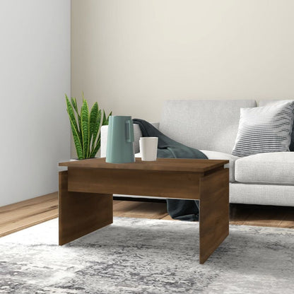 Coffee Table Smoked Oak 68x50x38 cm Engineered Wood S0671105418