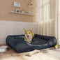 Dog Bed Dark Blue 120x100x27 cm Faux Leather V067942633