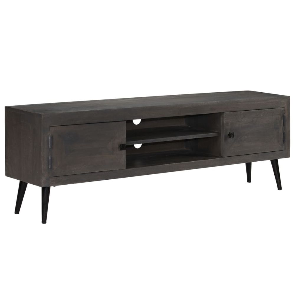 TV Cabinet Solid Mango Wood 140x30x45 cm S069791611