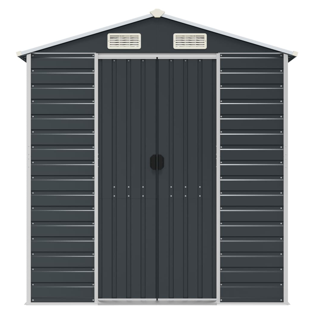 vidaXL Garden Shed Anthracite 191x555x198 cm Galvanised Steel S0671350973