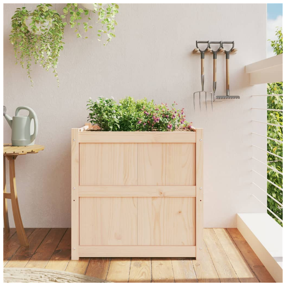 vidaXL Garden Planter 70x70x70 cm Solid Wood Pine S0671383021