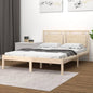 vidaXL Bed Frame Honey Brown Solid Wood 75x190 cm Small Single V0671037933