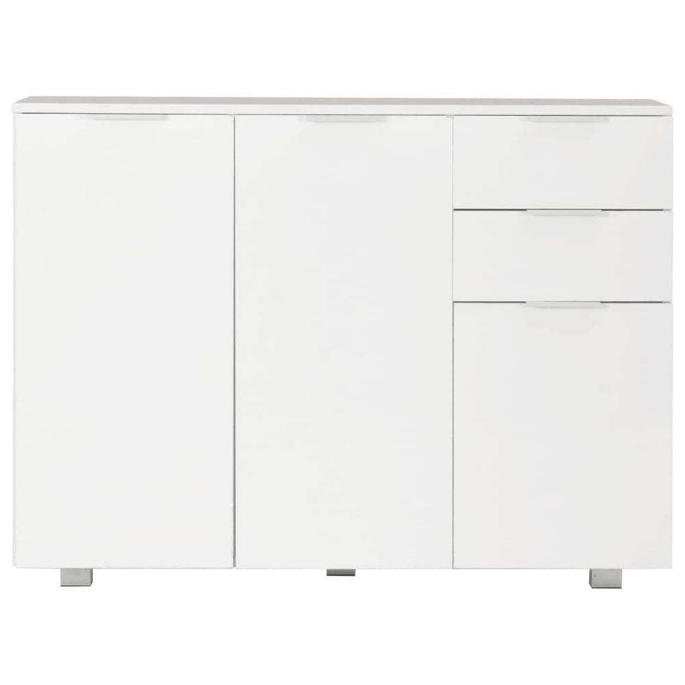 Sideboard High Gloss White 107x35x76 cm S069795381