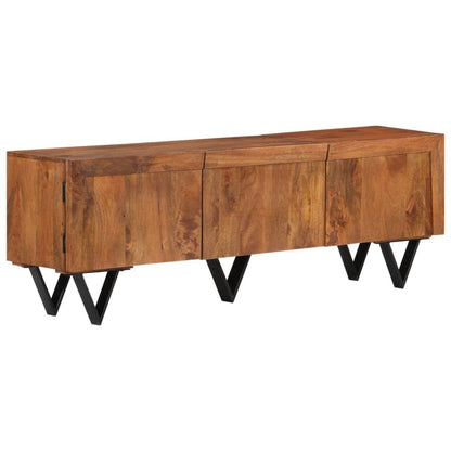 TV Cabinet 140x30x46 cm Solid Mango Wood S035880557