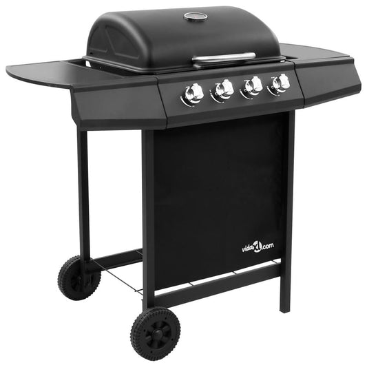 Gas BBQ Grill with 4 Burners Black S069811998