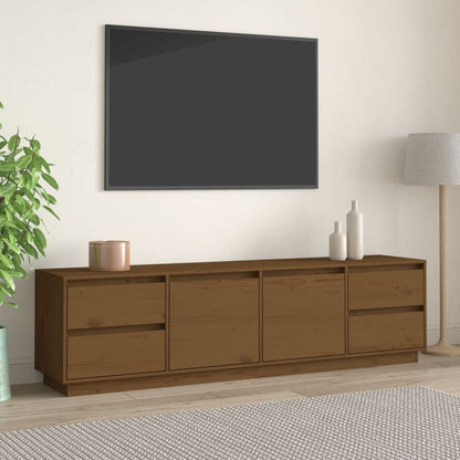 vidaXL TV Cabinet 176x37x47.5 cm Solid Wood Pine V0671393276