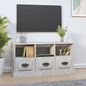 vidaXL TV Cabinet White 100x35x50 cm Engineered Wood S0671161502