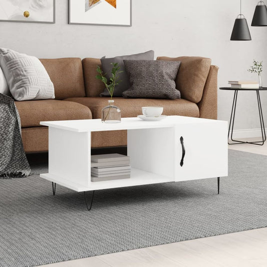 vidaXL Coffee Table White 90x50x40 cm Engineered Wood S0671256822