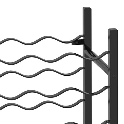 Wine Rack for 48 Bottles Black Metal S069797283