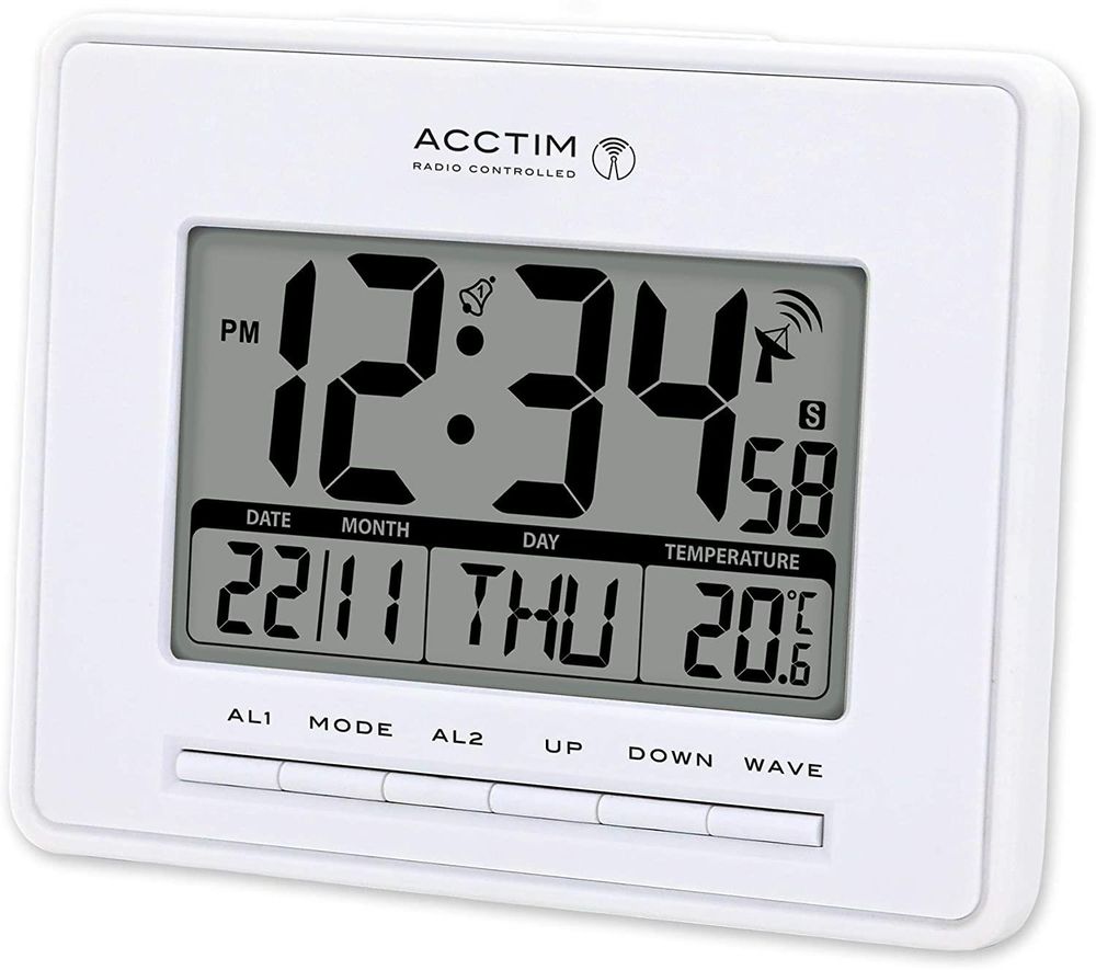 Acctim Infinity Radio Controlled LCD Desk/Wall Alarm Clock - 71952 S069865052