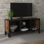 vidaXL TV Cabinet Rustic Brown 105x36x47 cm Metal and MDF S035877139